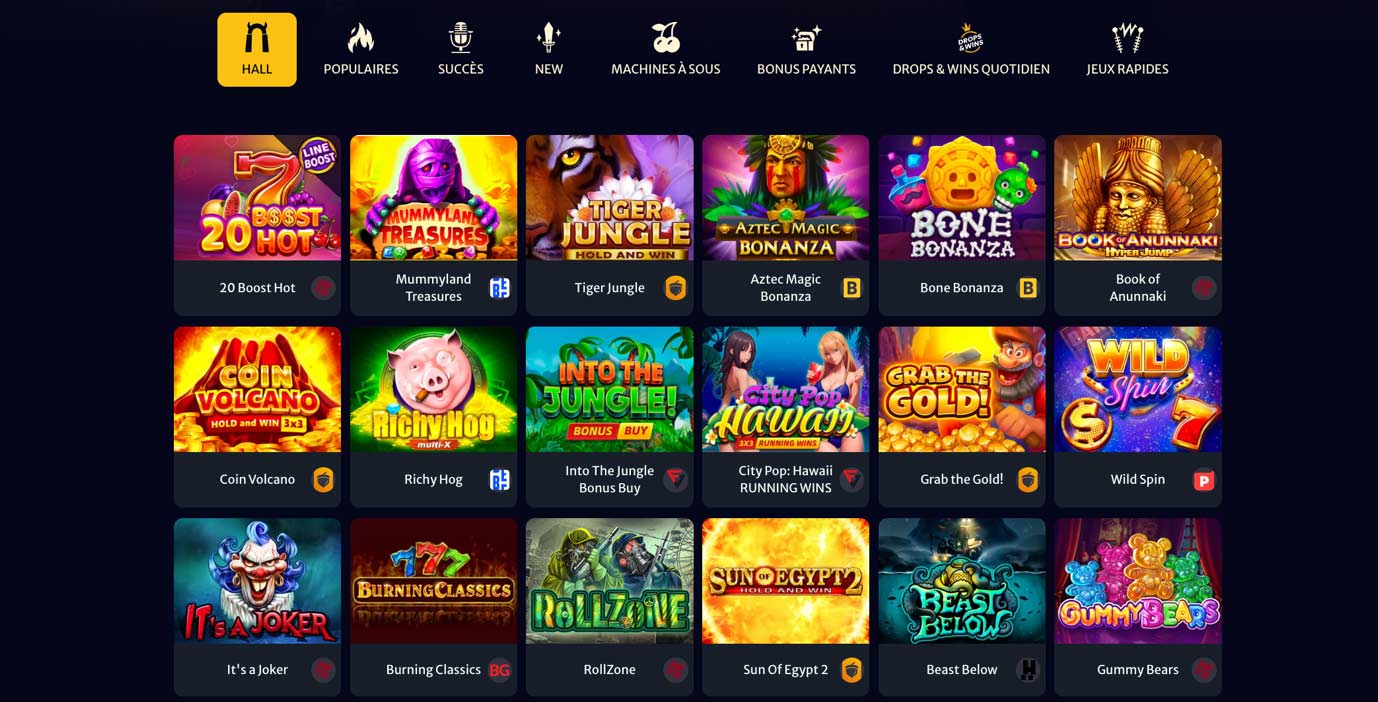 Types de jeux sur les casinos en ligne : une exploration complète